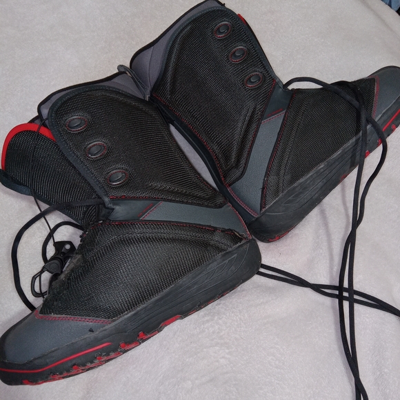 Ride Orion Snowboard Boots Mens Size 10 Black Red Lace Up All Mountain READ - Picture 4 of 13
